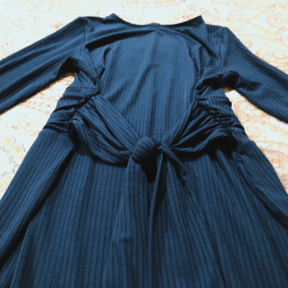 ASOS NAVY BLUE MIDI DRESS